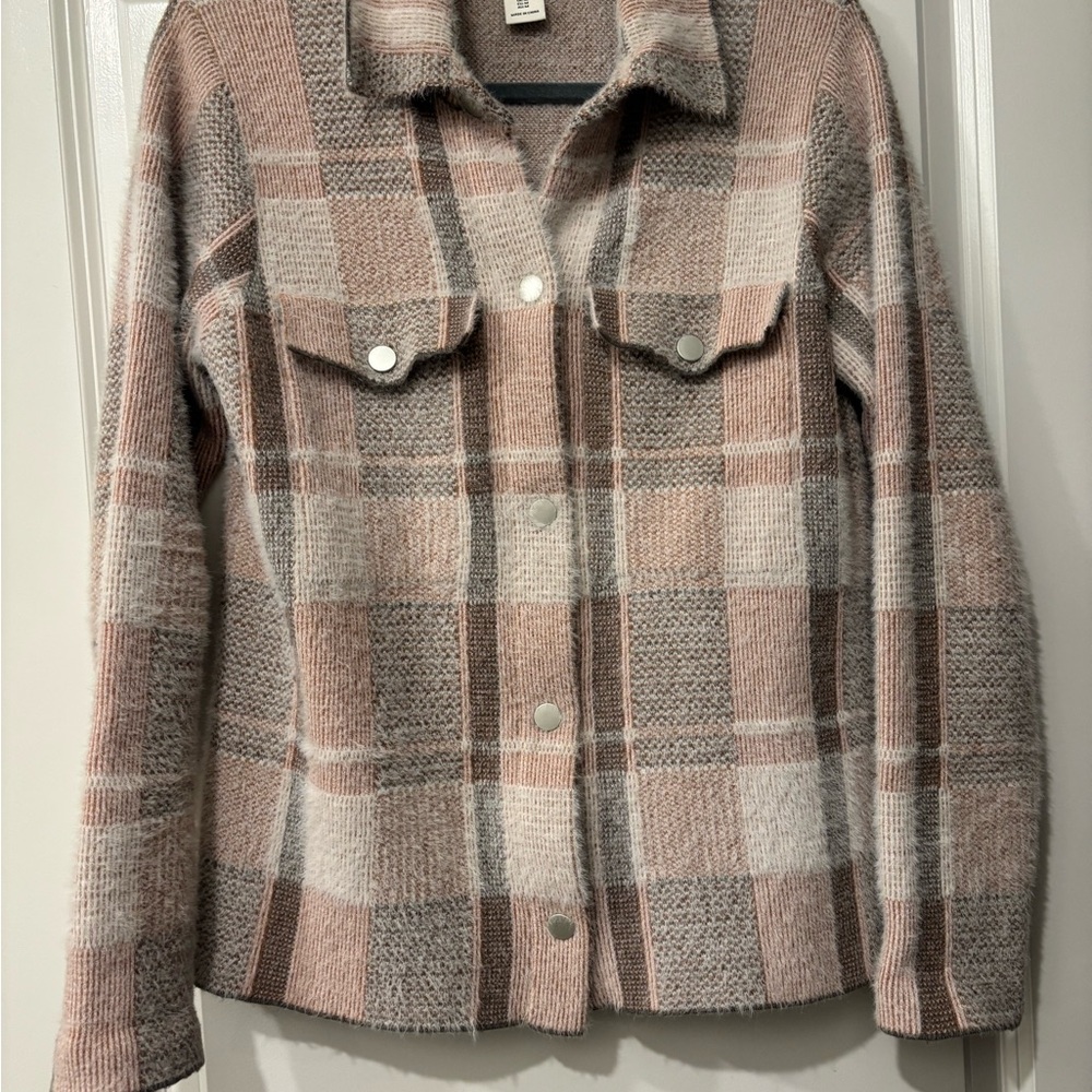 Rachel Zoe Pink and Gray Utility Jacket